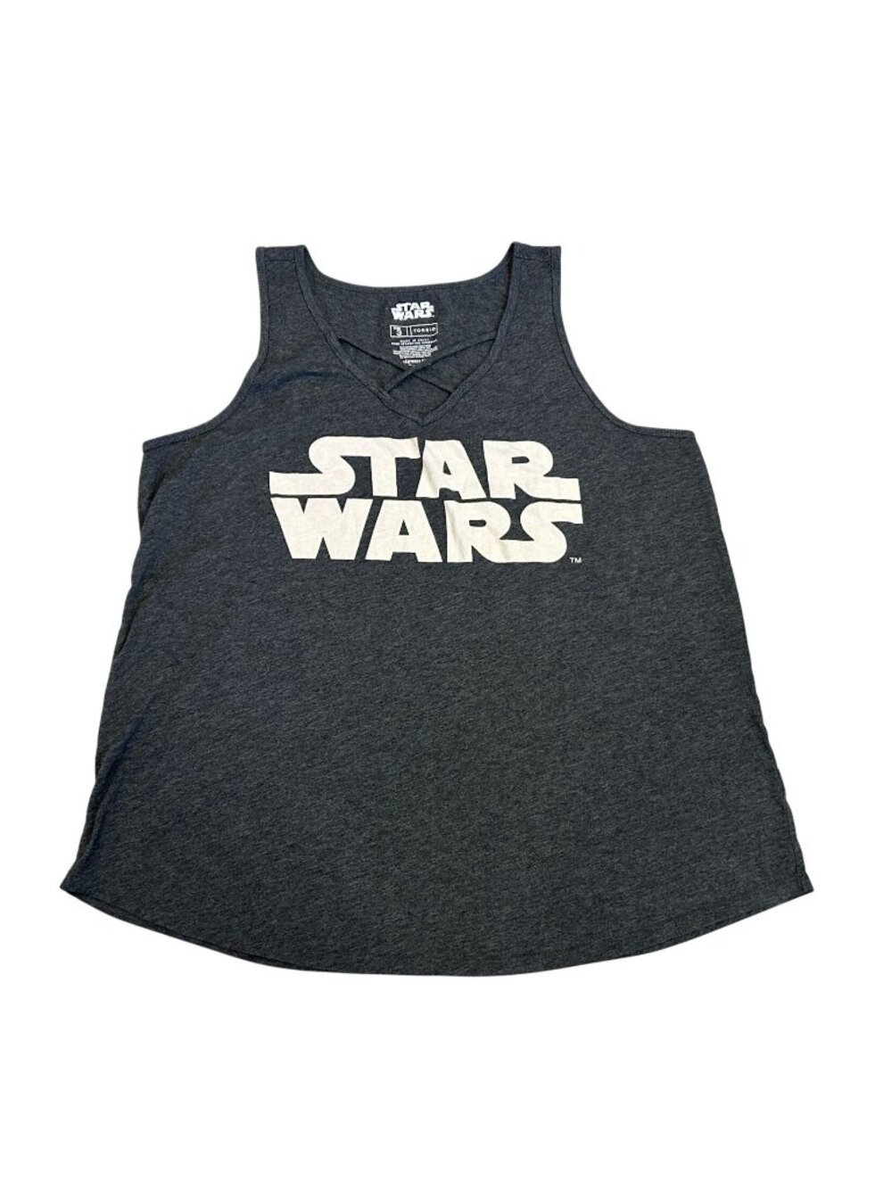 Torrid Star Wars Graphic Tank – Gray – Women’s 3X – Plus Size Sleeveless Top